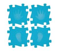 Opakowanie Mata podłogowa Magic set 16elementów niebieska