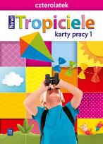 Okładka książki Nowi Tropiciele Czterolatek. Karty pracy cz.1 WSIP