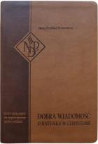 Okładka książki Nowy Testament NPD, brązowa, bez paginatorów