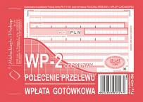 Opakowanie Polecenie przelewu wpłata gotówkowa A6 2 odcinkowe A6