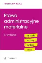 Okładka książki Prawo administracyjne materialne. Pytania. Kazusy. Tablice. Testy