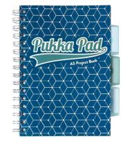 Opakowanie Pukka Pad Project Book A5 Glee w kratkę 200 kartek niebieski