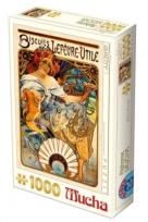 Opakowanie Puzzle 1000 Alfons Mucha, Herbatniki Lefevre-Utile