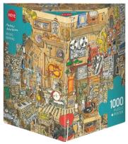 Opakowanie Puzzle 1000 Szalone studio muzyczne + plakat