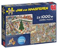 Opakowanie Puzzle 2x1000 Haasteren Świąteczne zakupy G3
