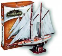 Okładka książki Puzzle 3D Two-Masted Schooner