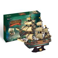 Okładka książki Puzzle 3D Żaglowiec San Felipe XL
