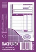 Opakowanie Rachunek dla zwolnionych podmiotowo z VAT 232-5