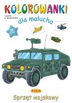 Okładka książki Sprzęt wojskowy. Kolorowanki dla malucha