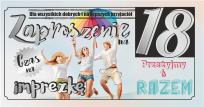 Opakowanie Zaproszenie Urodziny Z97