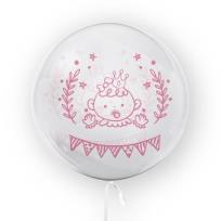 Opakowanie Balon 45cm Dziewczynka Baby Shower TUBAN