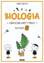 Okładka książki Biologia. Graficzne karty pracy dla klasy 5