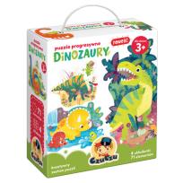 Opakowanie CzuCzu Puzzle progresywne Dinozaury 3+