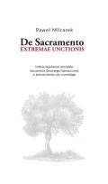 Okładka książki De Sacramento extremae unctionis. Krótkie...