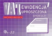 Opakowanie Ewidencja uproszczona sprzedaży VU-55