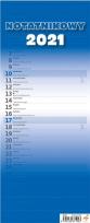Opakowanie Kalendarz 2021 Slim notatnikowy niebieski HELMA