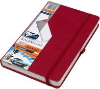 Opakowanie Kalendarz 2022 A5 Dzienny Mambo czerwony ELEFANT