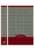 Opakowanie Kalendarz 2022 B7 Kolorowy kratka czerwona