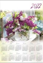 Opakowanie Kalendarz 2022 Jednoplanszowy Bzy PL08