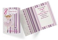 Opakowanie Karnet PR-331 Urodziny 8 dziewczynka