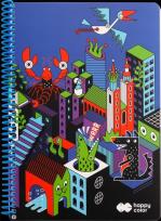 Opakowanie Kołonotatnik B5/80K kratka Me&City 2 HAPPY COLOR