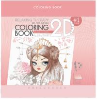 Opakowanie Kolorowanka antystresowa 200x200 Princesses Brokat