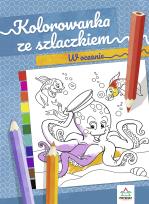 Okładka książki Kolorowanka ze szlaczkiem. W oceanie
