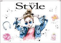 Opakowanie Koperta z nadrukiem zip A4 PP Style