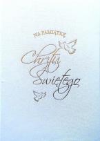 Opakowanie Książeczka welurowa Pamiątka Chrztu Świętego KM-01