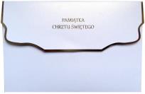 Opakowanie Książeczka welurowa Pamiątka Chrztu Świętego KW-01