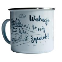 Opakowanie Kubek emaliowany - Wakacje to mój żywioł