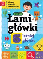 Okładka książki Łamigłówki 6-letniej główki. Labirynty, krzyżówki