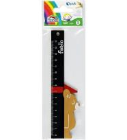 Opakowanie Linijka drewniana 15cm miś miarka FIORELLO