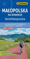 Okładka książki Małopolska na rowerze, VeloMałopolska 1:100 000
