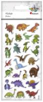 Opakowanie Naklejki wypukłe miękkie dinozaury 25szt