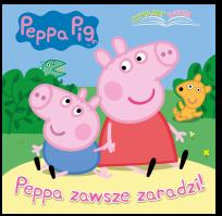 Okładka książki Peppa Pig. Czytajmy razem. Peppa zawsze zaradzi!