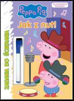 Okładka książki Peppa Pig. Zadania do ścierania