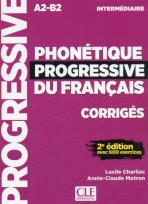 Okładka książki Phonetique progressive du francais intermediaire 2ed A2-B2 klucz do nauki fonetyki języka francuskie