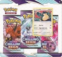 Opakowanie Pokemon TCG: 6.0 Sword&Shild Shiled Chilling Reign Three-Booster Blister Eevee