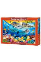 Opakowanie Puzzle 1000 Delfiny w tropikach C-104611-2