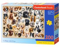 Opakowanie Puzzle 200 Collage with Dogs B-222162