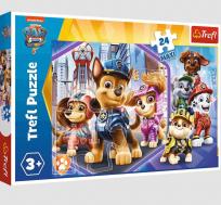 Opakowanie Puzzle 24 maxi Bohaterowie na straży TREFL