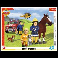 Opakowanie Puzzle 25 Ramkowe Zawsze na straży Strażak Sam 31393