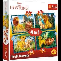 Opakowanie Puzzle 4w1 Przygody Króla Lwa 34605