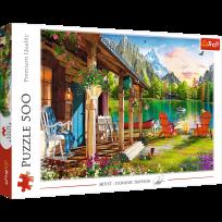 Opakowanie Puzzle 500 Domek w górach 37408