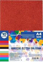 Opakowanie Samoprzylepna brokatowa pianka Eva A4 10 kolorów