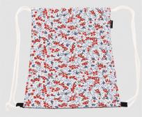 Opakowanie Worek/plecak Codura wodoodporna Kwiatki czerwone