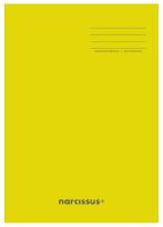 Opakowanie Zeszyt A5/32K kratka PP Yellow (4szt) NARCISSUS