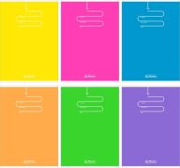 Opakowanie Zeszyt A5/60K kratka Color Blocking (5szt)