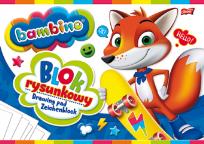 Opakowanie Blok rysunkowy Bambino A4 20 kartek PAKIET 10 sztuk